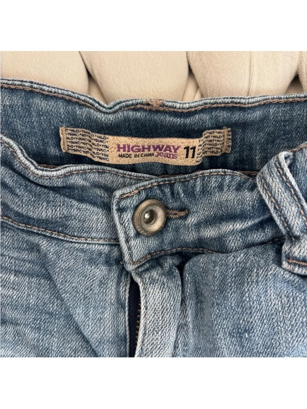 Highway Jeans Light Blue Distressed Bermuda Shorts